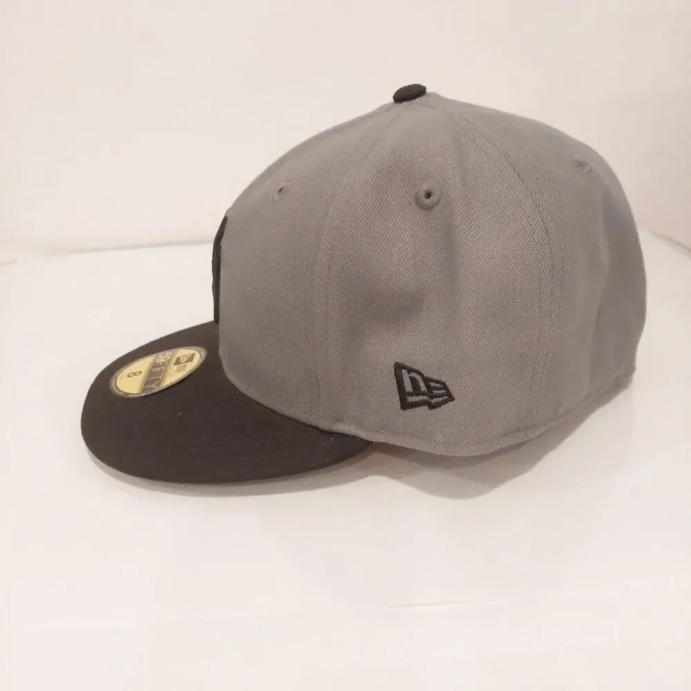 New Era 59Fifty Hat New York Yankees MLB Basic Storm Gray/Black Fitted Cap NEW